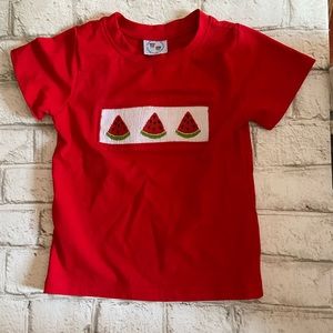 SS Smocked Monkey Shirt NWOT